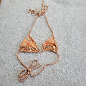 Neena Swim Bikini Top Women's Small Retro Abstract Print